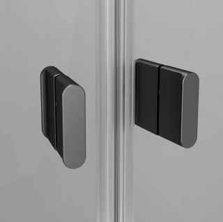 Душевой уголок AM.PM X-Joy Twin Slide 90х90 W88E-205-090BT64 профиль Черный матовый стекло прозрачное